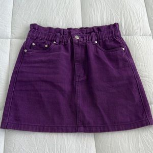 purple skirt